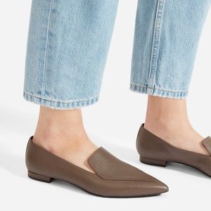 Everlane - The Boss Flat (Dark Taupe)